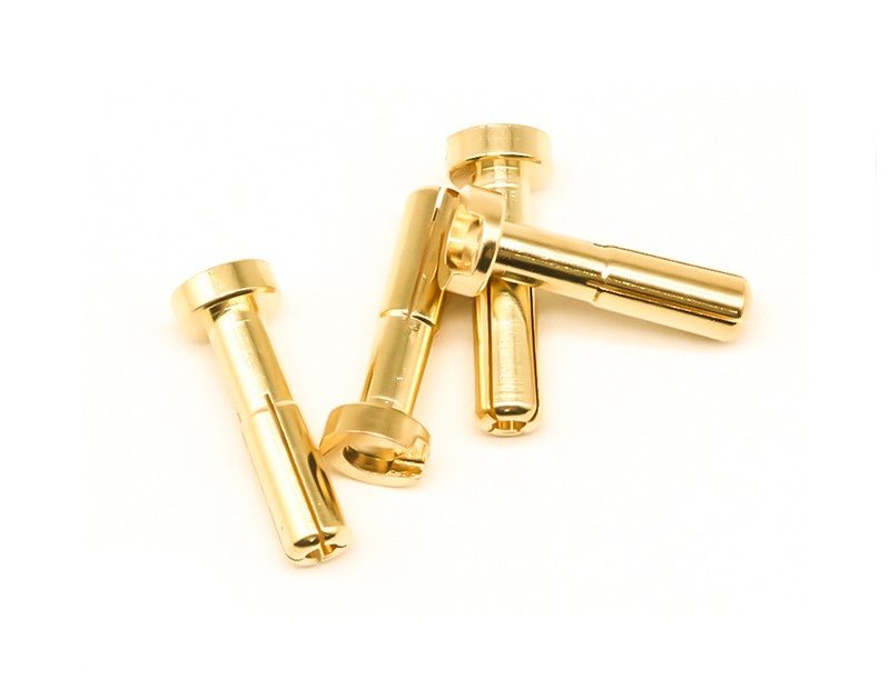 gold male bullet plug